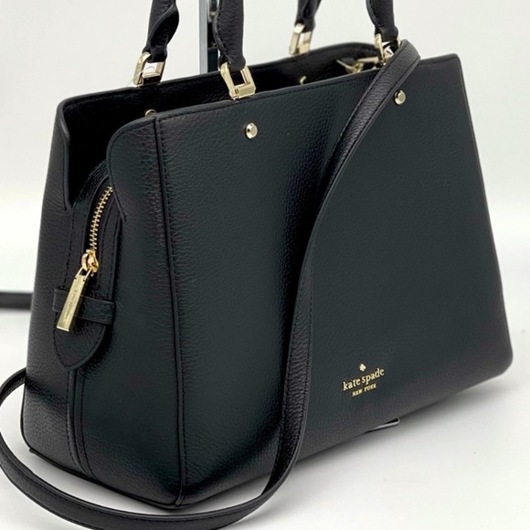 Kate Spade Leila Medium Satchel Black - Picture 3 of 13